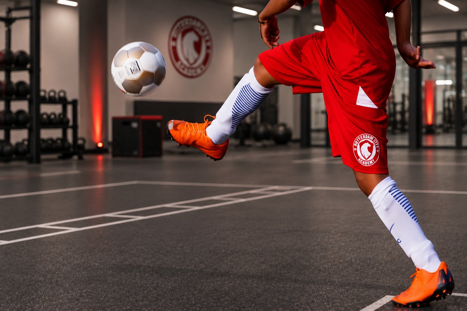 Indoor trainingsimpressie van Rotterdamcity Academy
